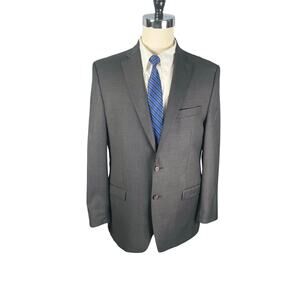 Lauren Ralph Lauren Blazer Mens 44L Charcoal 100% Wool Two Button Suit Separate